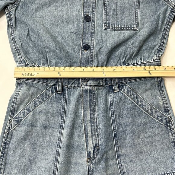 LEE Union Alls Women’s Small Denim Jumpsuit Coveralls Light Blue Jeans - Picture 7 of 11